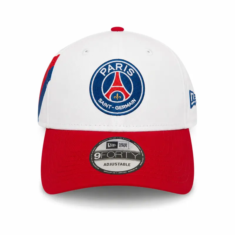 CAPPELLINO NEW ERA 9FORTY PARIS SAINT-GERMAIN BIANCO E ROSSO