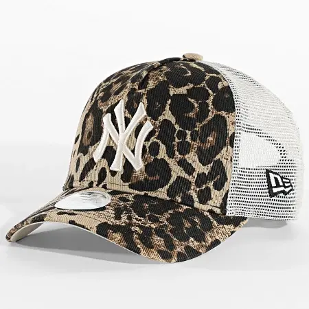 CAPPELLINO TRUCKER DONNA NEW ERA 9FORTY A-FRAME NY YANKEES LEOPARD