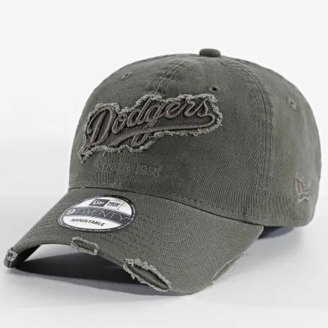 CAPPELLINO UNISEX NEW ERA 9TWENTY LA DODGERS DISTRESSED VERDE OLIVA