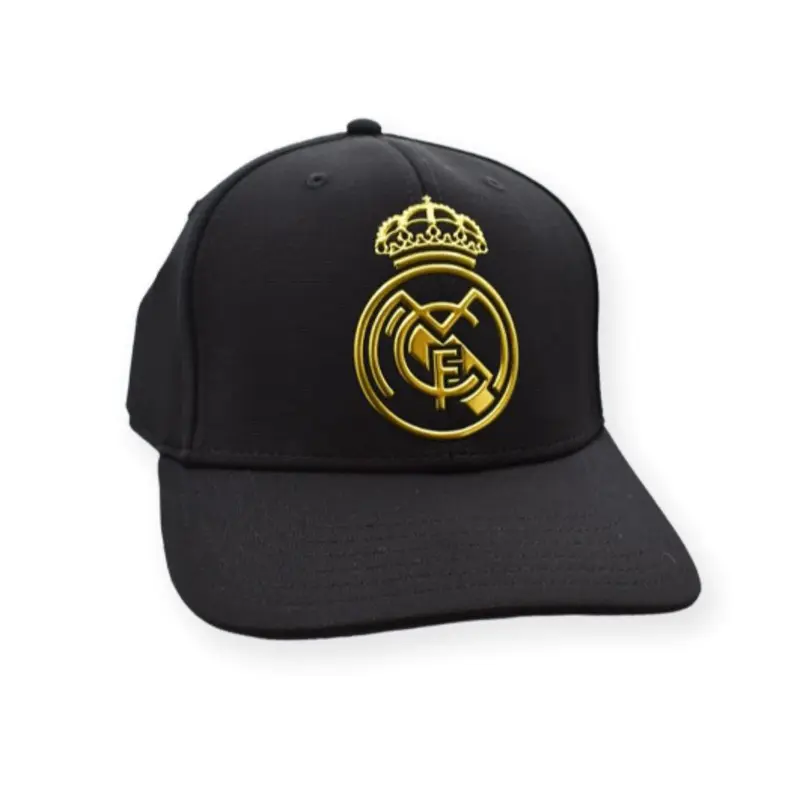 CAPPELLO REAL MADRID CF NERO E ORO UFFICIALE BAMBINO RM3GO41P