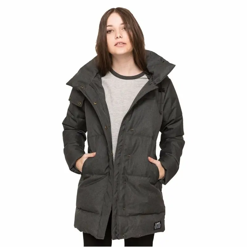 Cappotto piumino da donna Element colore grigio