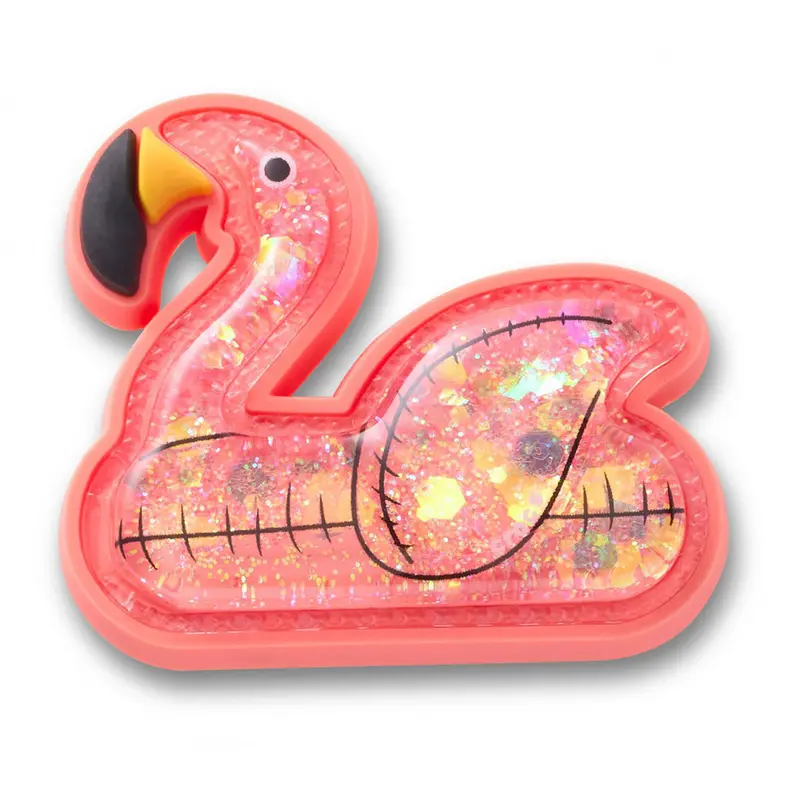 CHARM CROCS JIBBITZ™ GLITTER FLAMINGO