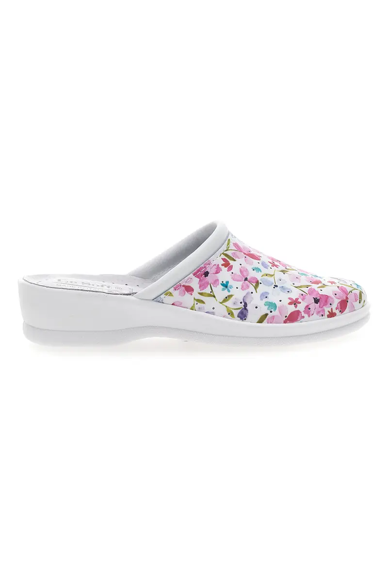 Ciabatte Bianche Con Decorazione Floreale Le Soft 820002