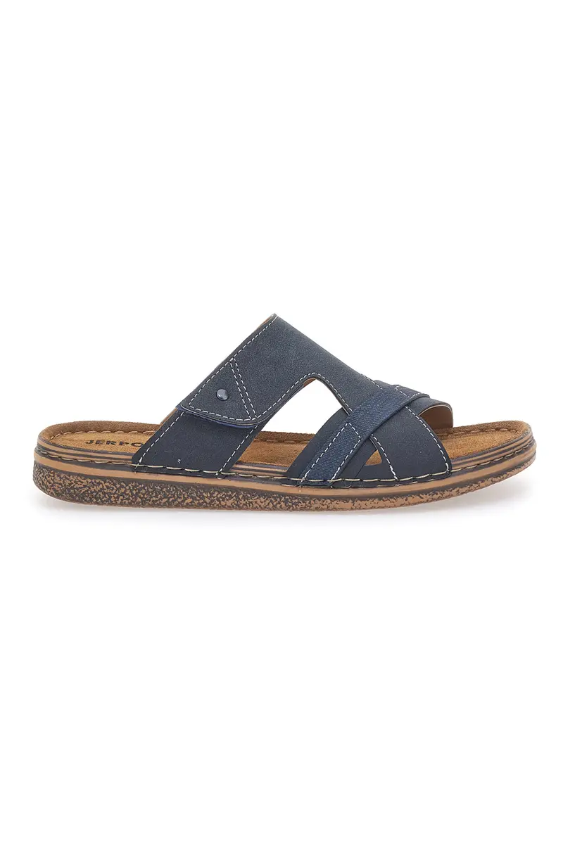 Ciabatte Blu con Sottopiede in Pelle Jerpoint 10104BESY