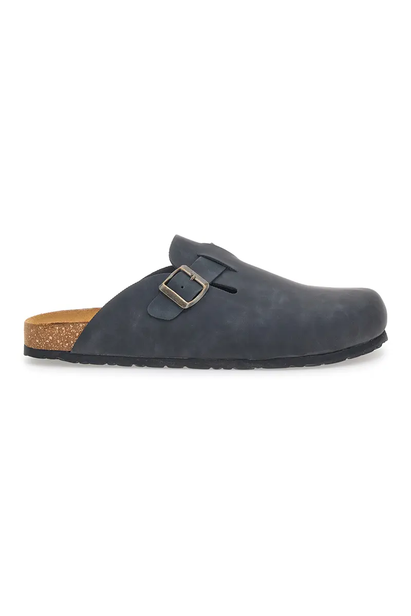 Ciabatte Chiuse Nere con Sottopiede in Pelle Made in Italy PITTARELLO TIERRA 335A013PR