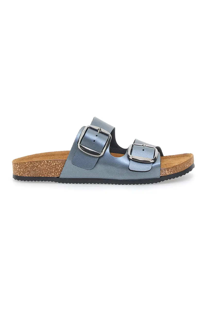 Ciabatte Grigie con Doppia Fibbia Made in Italy PITTARELLO TIERRA 335A20630SR