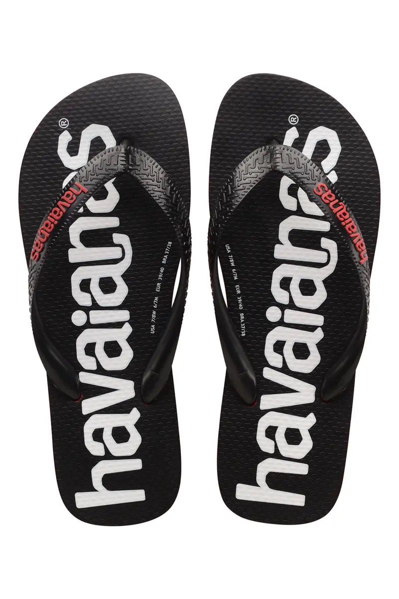 Ciabatte Infradito Havaianas Top Logomania Black