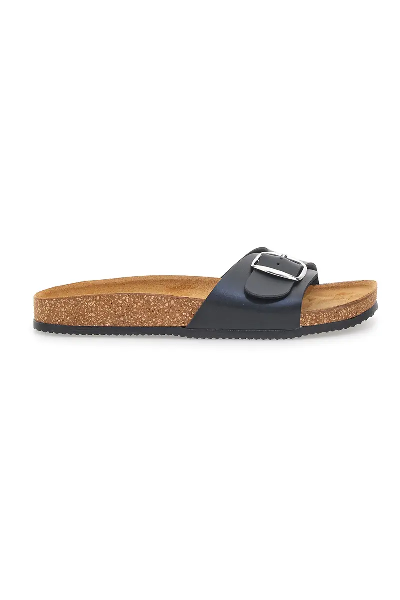 Ciabatte Nere con Fibbia Made in Italy PITTARELLO TIERRA 257A21030SR