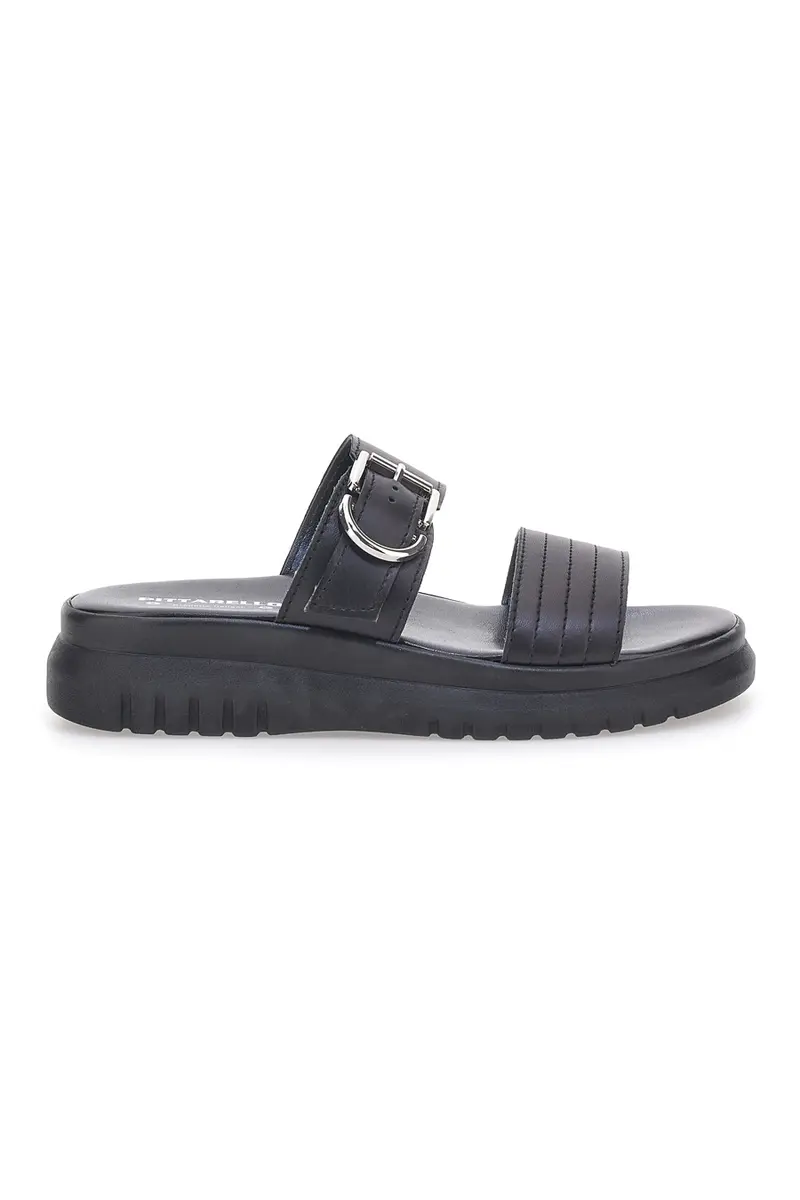 Ciabatte nere in vera pelle Made in Italy Pittarello Love 36091926