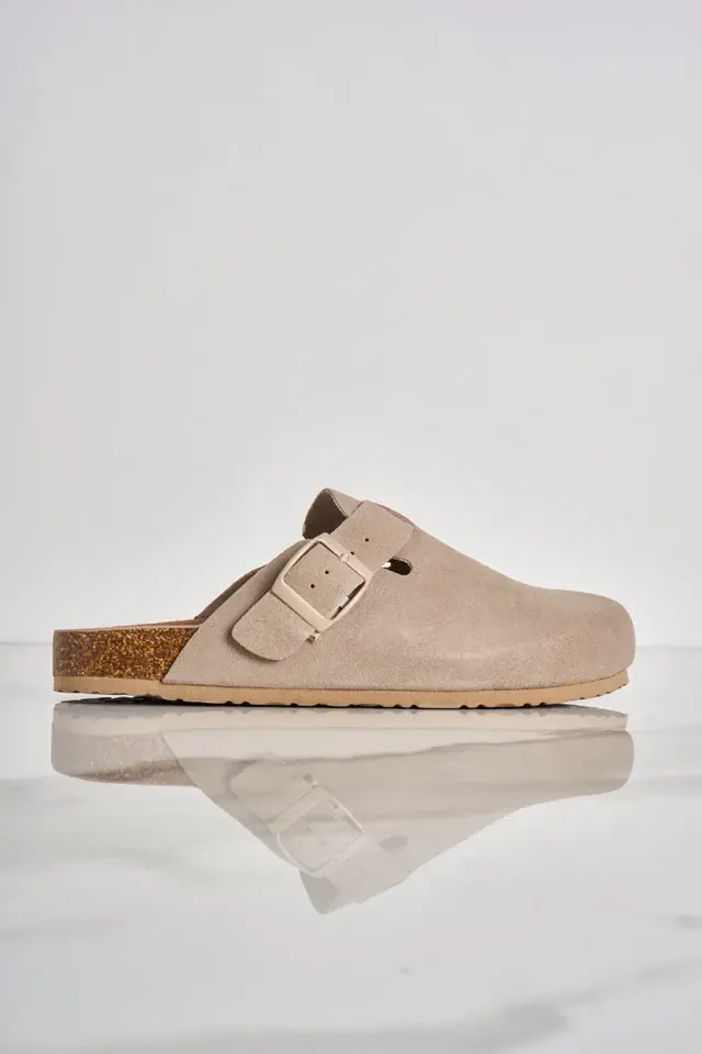COLORS OF CALIFORNIA SANDALI SABOT IN SUEDE BIOM86 MUD