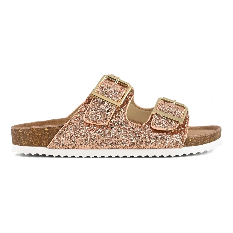 COLORS OF CALIFORNIA SANDALO GLITTERATO CON FIBIA IN METALLO BIO35 PKGOL