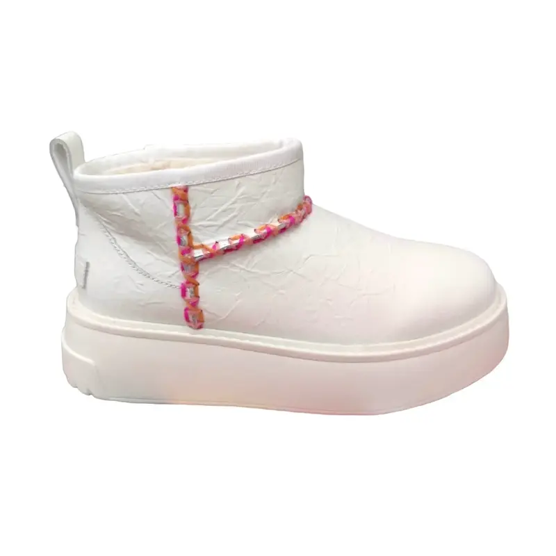 COLORS OF CALIFORNIA W BOOT WOOL STITCHING MIX BLAST12 WHI