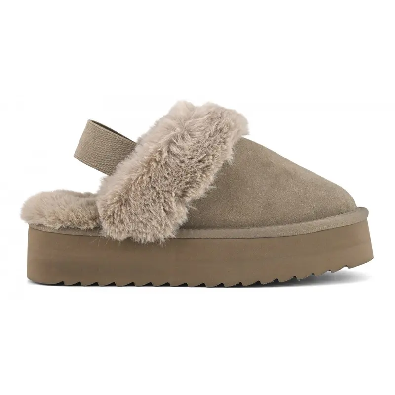 COLORS OF CALIFORNIA W PLATFORM SLIPPER IN SUEDE CON CHIUSURA A CINTURINO DONNA YWPLA07 TAU