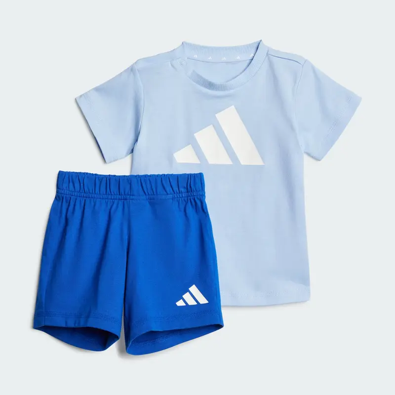 COMPLETINO ADIDAS ESSENTIALS BIG LOGO BLU BAMBINO