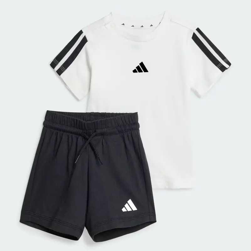 COMPLETINO ADIDAS ESSENTIALS TEE INFANT BIANCO/NERO
