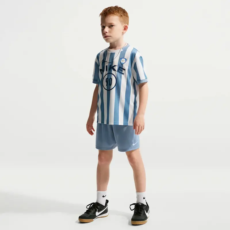 COMPLETINO BAMBINO NIKE SPORTSWEAR GOAL MODE CELESTE E BIANCO