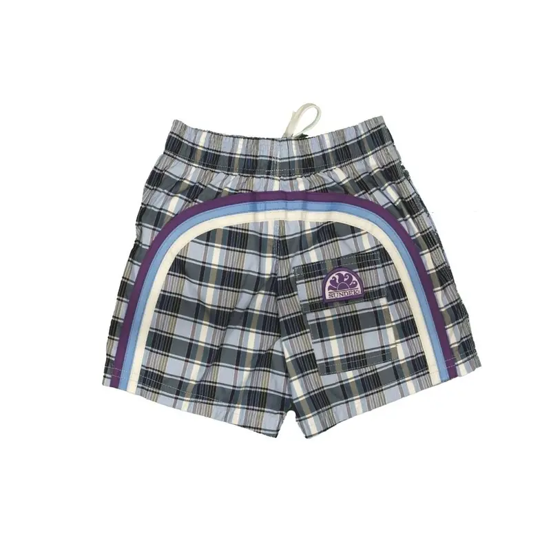 Costume boardshort da bambino Sundek fantasia scacchi