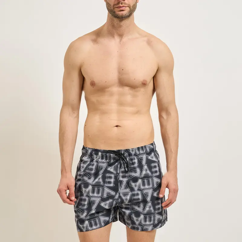 COSTUME BOXER DA BAGNO UOMO EA7 EMPORIO ARMANI STAMPA GRAFICA