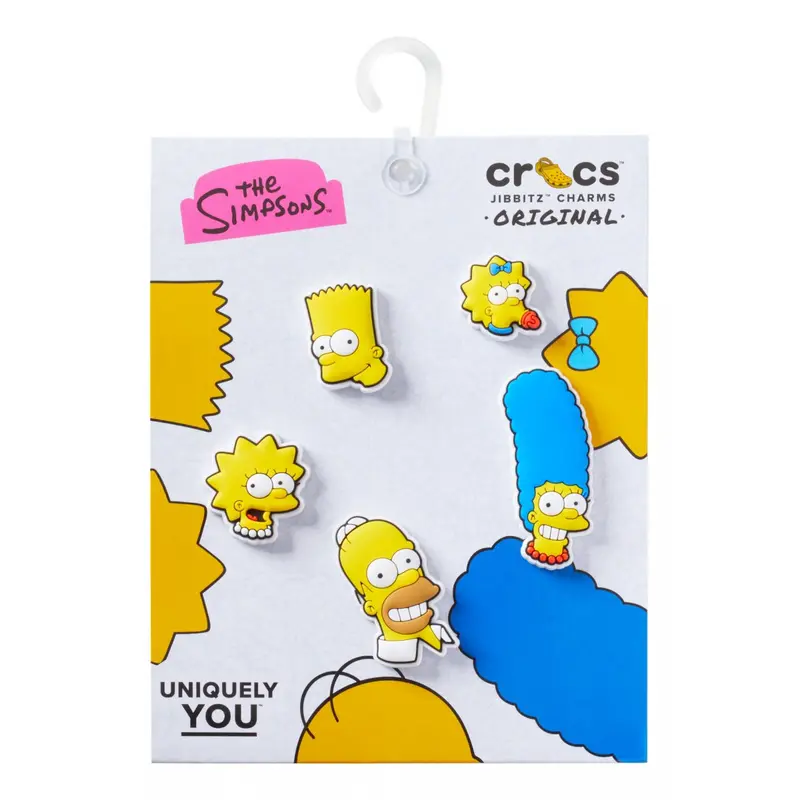 CROCS THE SIMPSON 5pz JIBBITZ PER CROCS 4935 JIB/UCOL