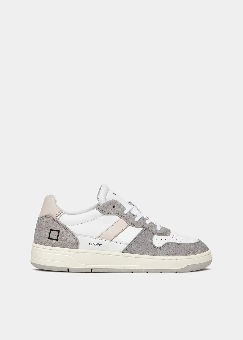 DATE SCARPE COURT 2.0 HAIRY WHITE-GRAY DONNA W401-C2-HA-WY
