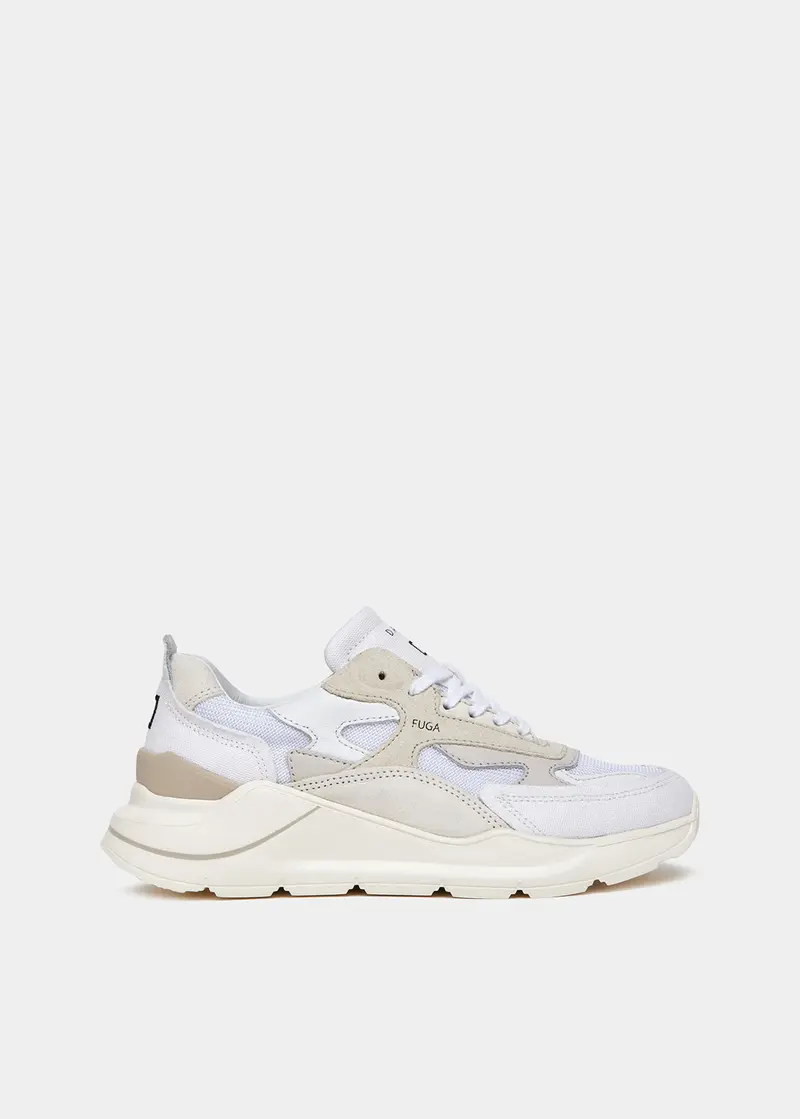DATE SCARPE FUGA CANVAS WHITE DONNA W401-FG-CN-WH