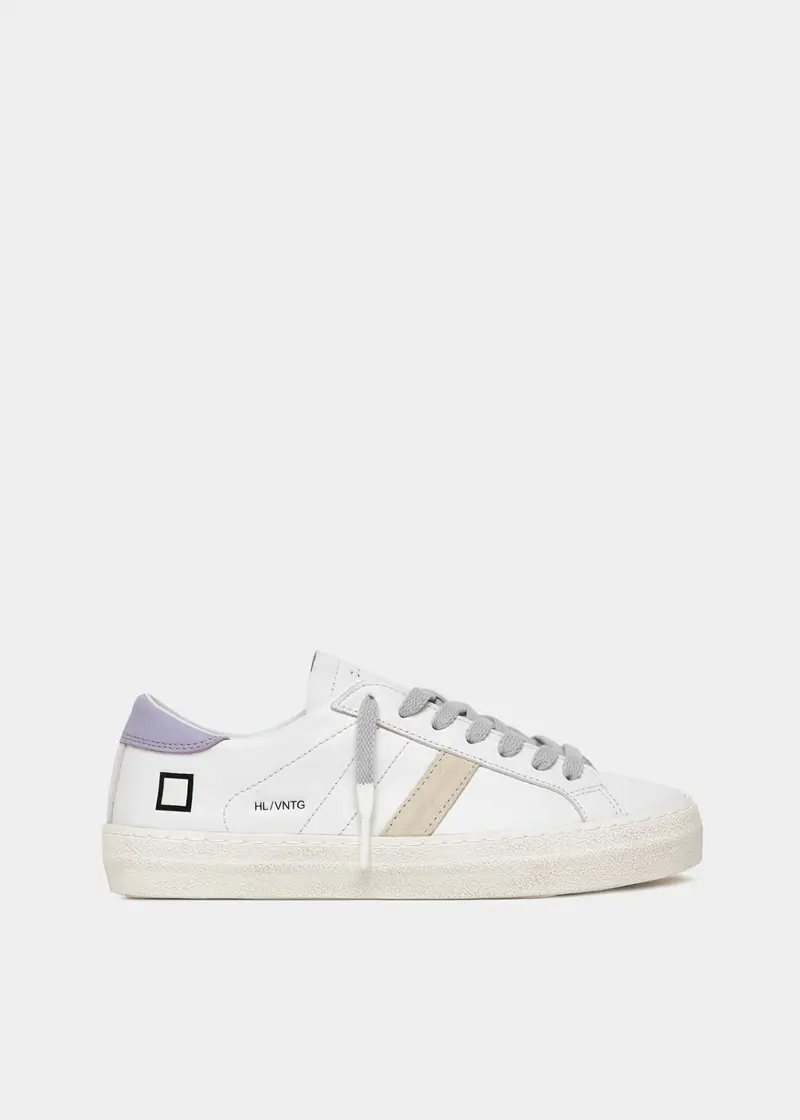 DATE SCARPE HILL LOW VINTAGE CALF WHITE-LILAC DONNA W401-HL-VC-HL