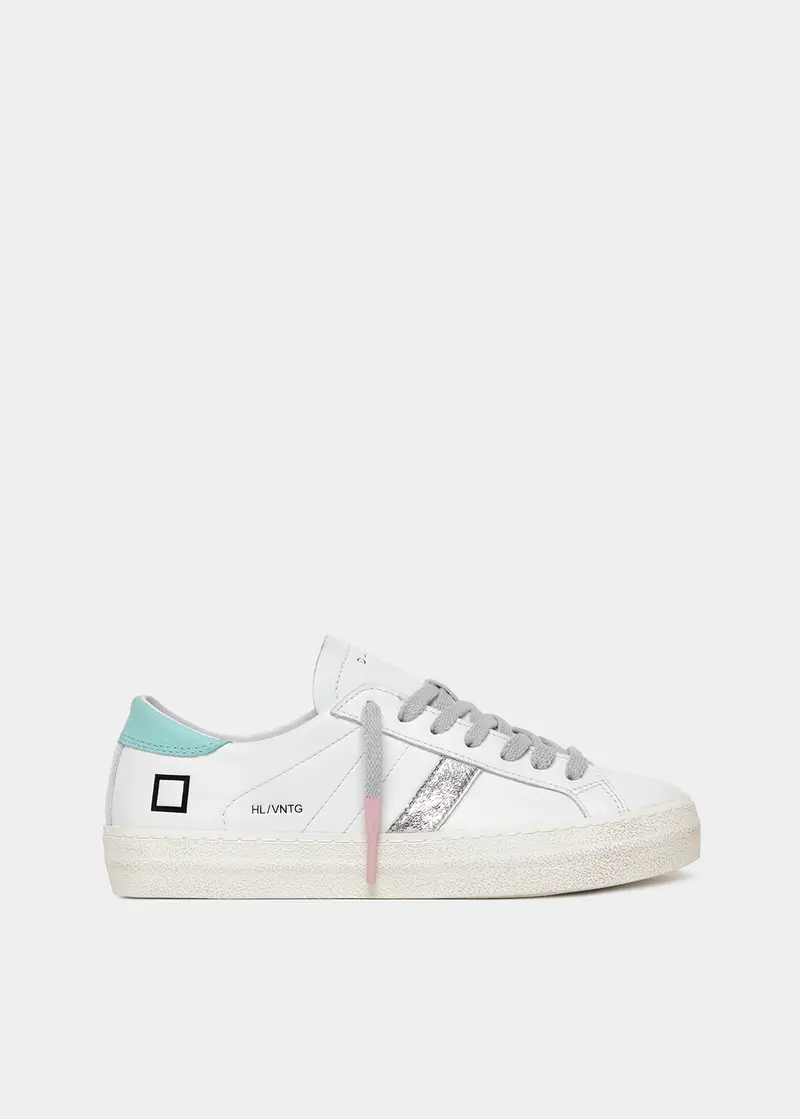 DATE SCARPE HILL LOW VINTAGE CALF WHITE-MINT DONNA W401-HL-VC-HM