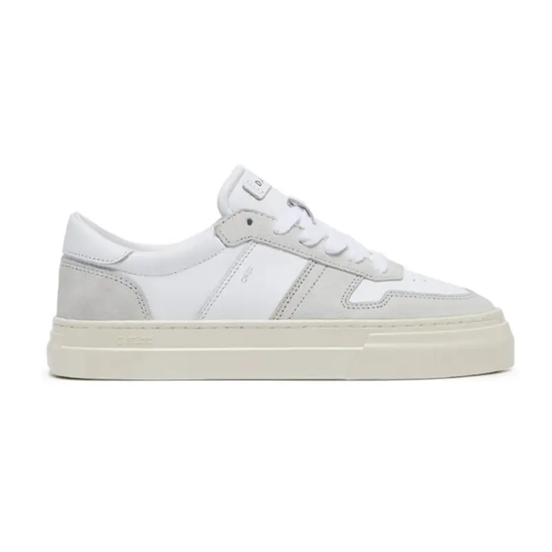 DATE SNEAKERS IN PELLE STUDIO BICOLOR W411-SD-BC-WH