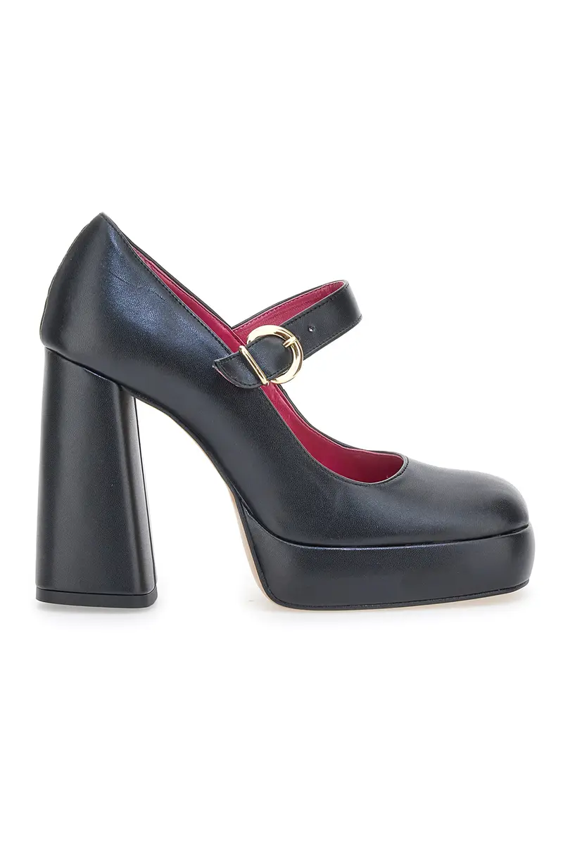 Decollete Mary Jane Pittarello Elite 82806 Nere