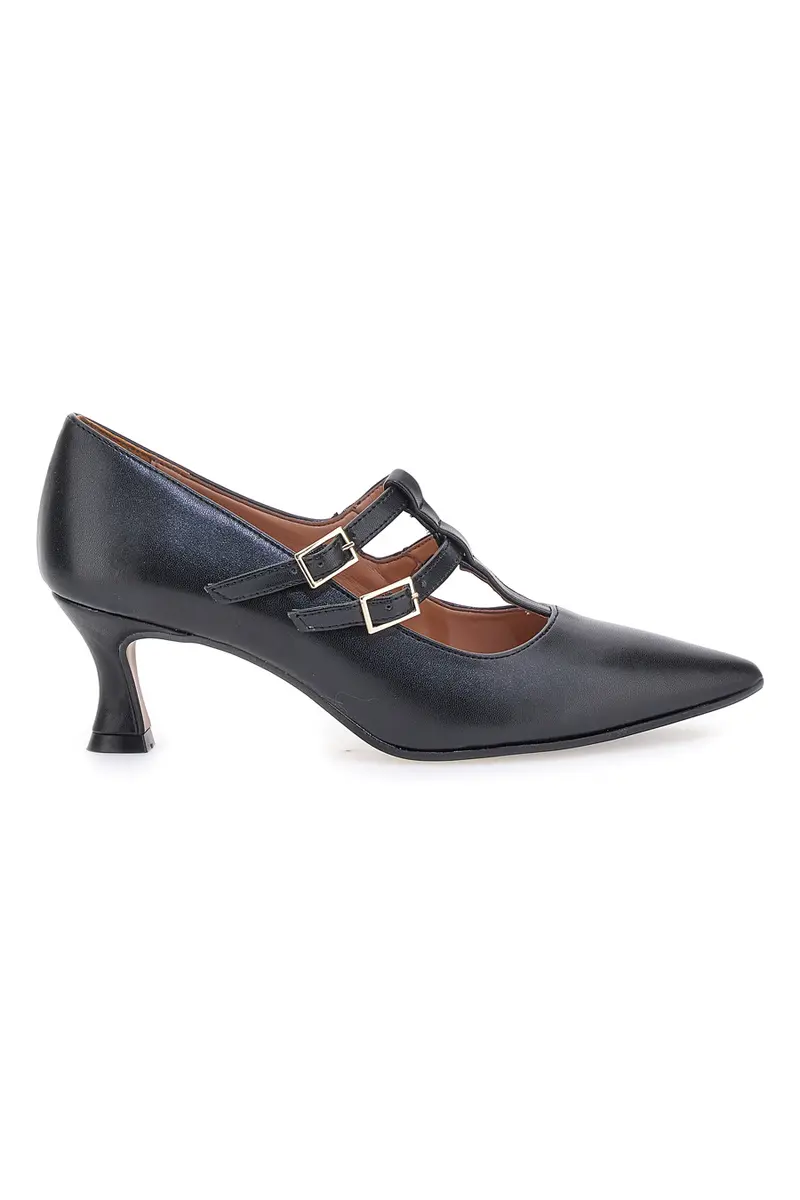 Décolleté Nere Con Tacco 6 cm Made In Italy cm Pittarello P6012