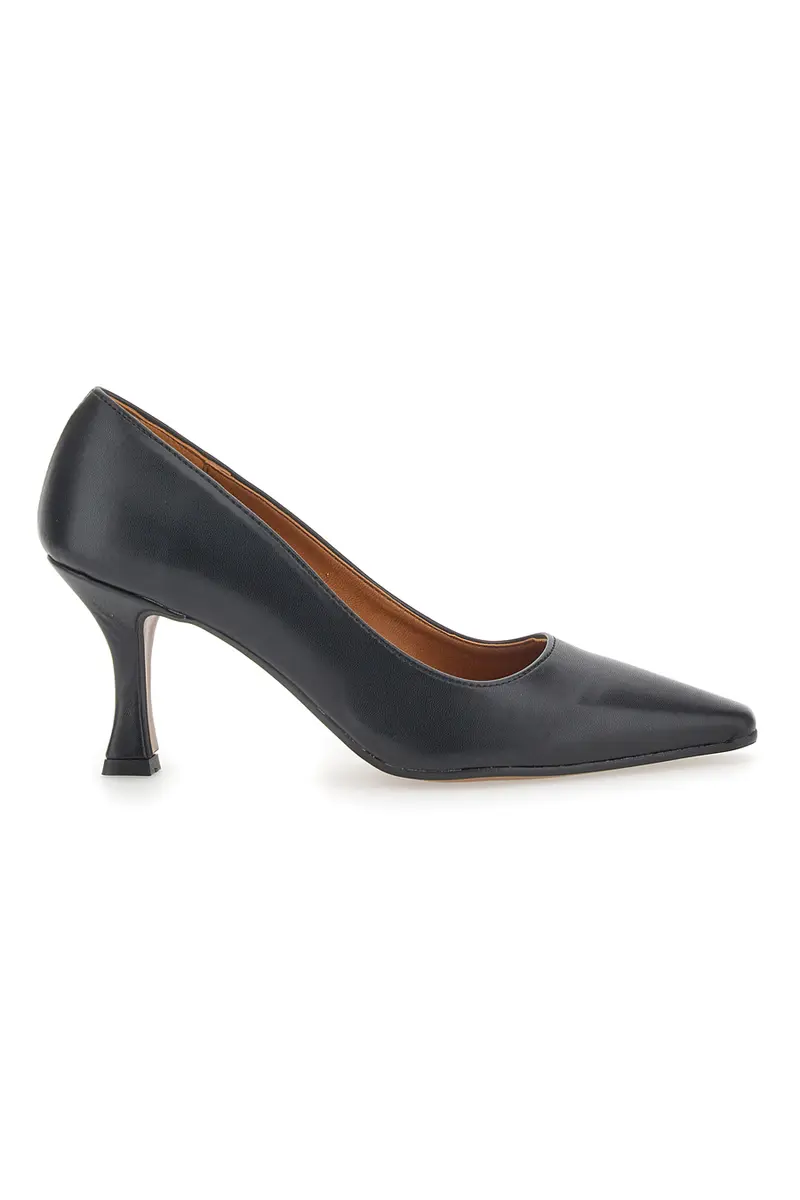 Decolleté nere con tacco a campana Pittarello Couture 48301