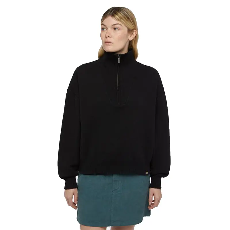 DICKIES FELPA CON ZIP 1/4 EAST HELENA DONNA DK0A864PBLK1