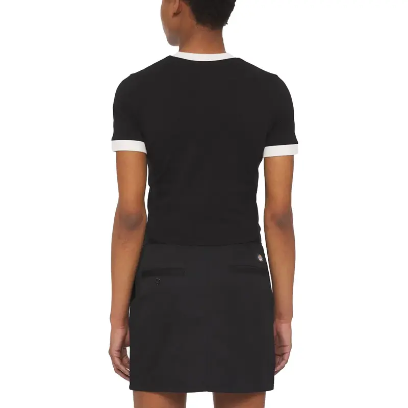 DICKIES T-SHIRT HERNDON RINGER DONNA DK0A4YY8BLK1