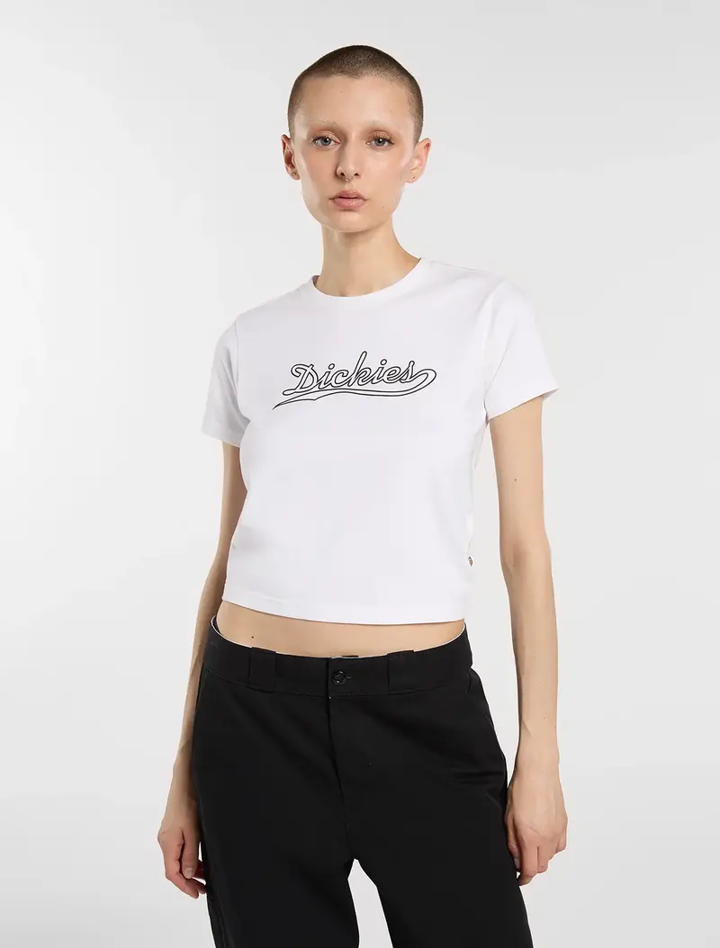 DICKIES T-SHIRT LOOSE WAVES DONNA DK0A88FD0WH