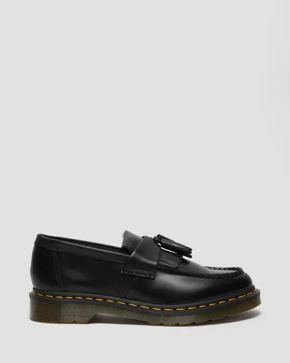Dr.MARTENS MOCASSINI ADRIAN CON NAPPE E CUCITURE GIALLE IN PELLE SMOOTH 22209001