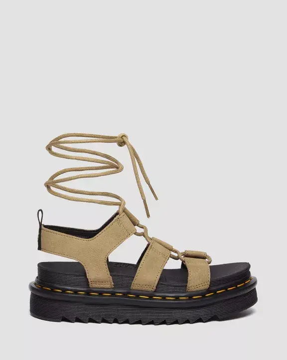 Dr.MARTENS SANDALI NARTILLA TUMBLED IN PELLE LEATHER STILE GLADIATORE 31738439