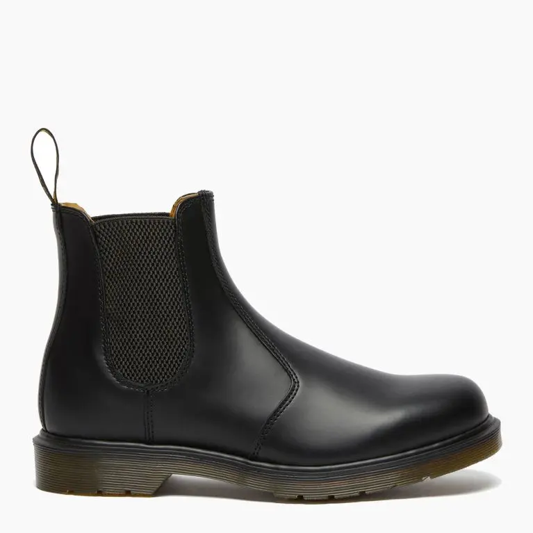 Dr.MARTENS STIVALETTO 2976 BLACK SMOOTH-BOOTS SENZA LACCI UOMO 1185 3001