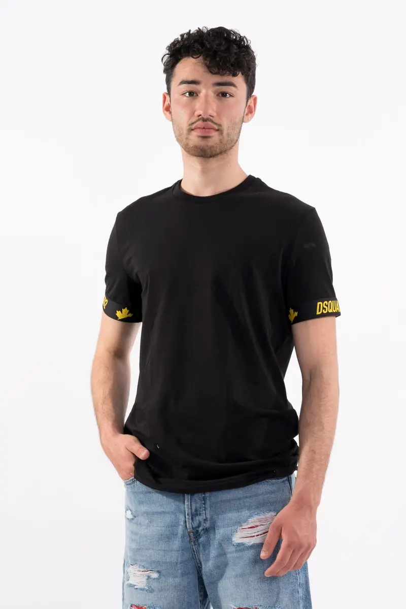 DSQUARED T-Shirt Round Neck tinta unita Uomo