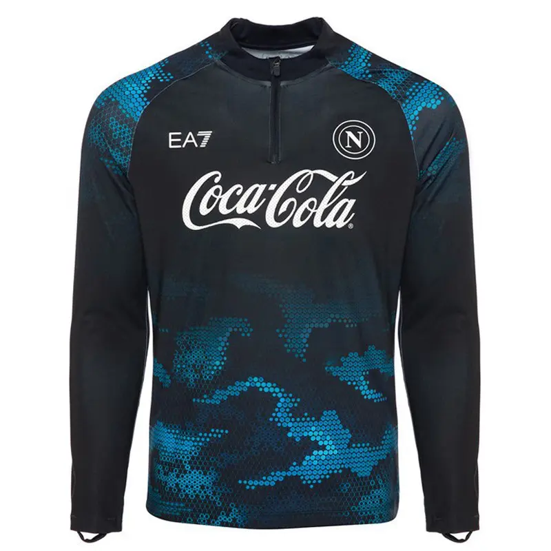 EA7 NAPOLI FELPA CON CAPPUCCIO TRAINING TEAM N25T05