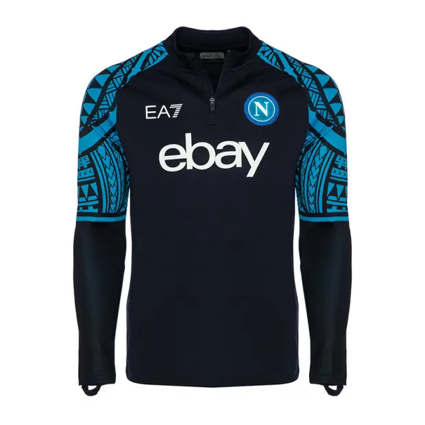 EA7 NAPOLI FELPA TRAINING HOODIE TEAM T05