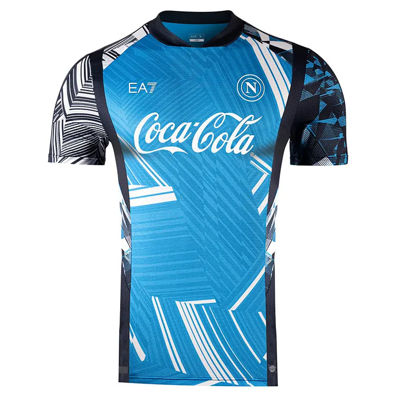 EA7 NAPOLI T-SHIRT NAPOLI PREMATCH 24/25 CON LOGO COCA COLA N25P05