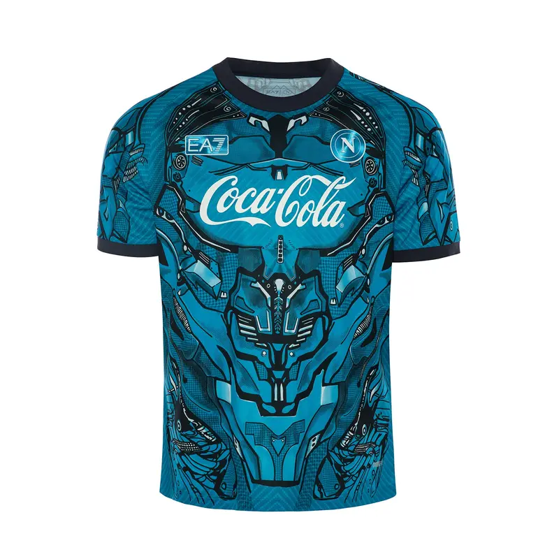 EA7 NAPOLI T-SHIRT TRAINING GK NAPOLI COCA COLA N26T02 AZZ