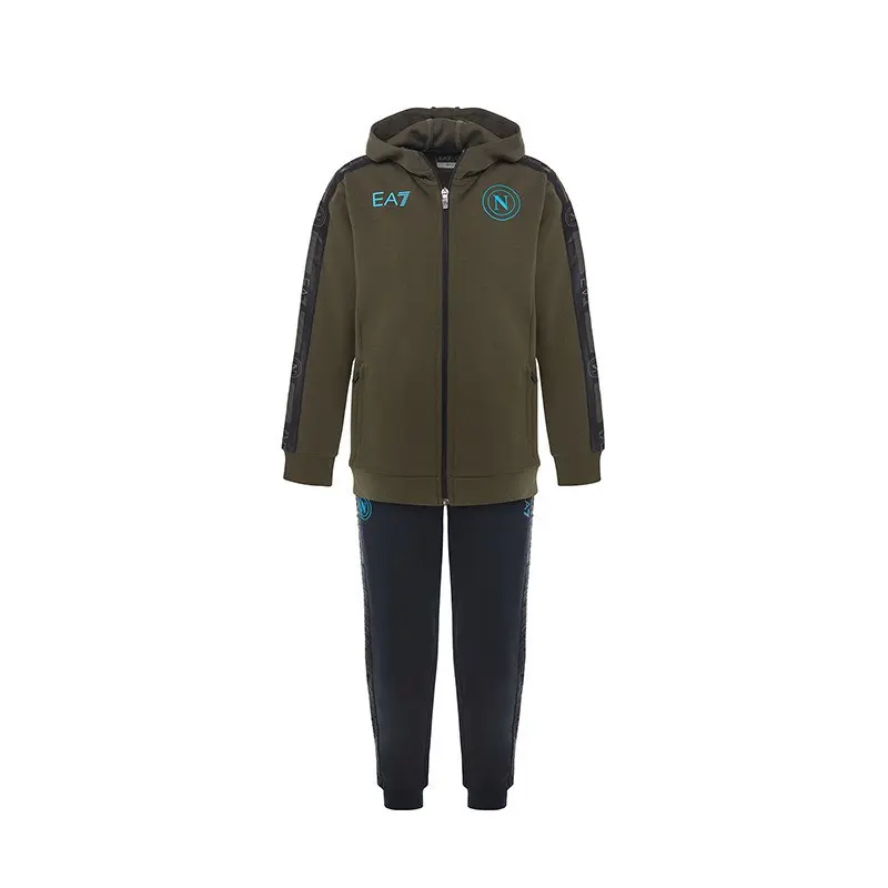 EA7 NAPOLI TUTA INTERLOCK CON CAPPUCCIO JUNIOR N25R09JR