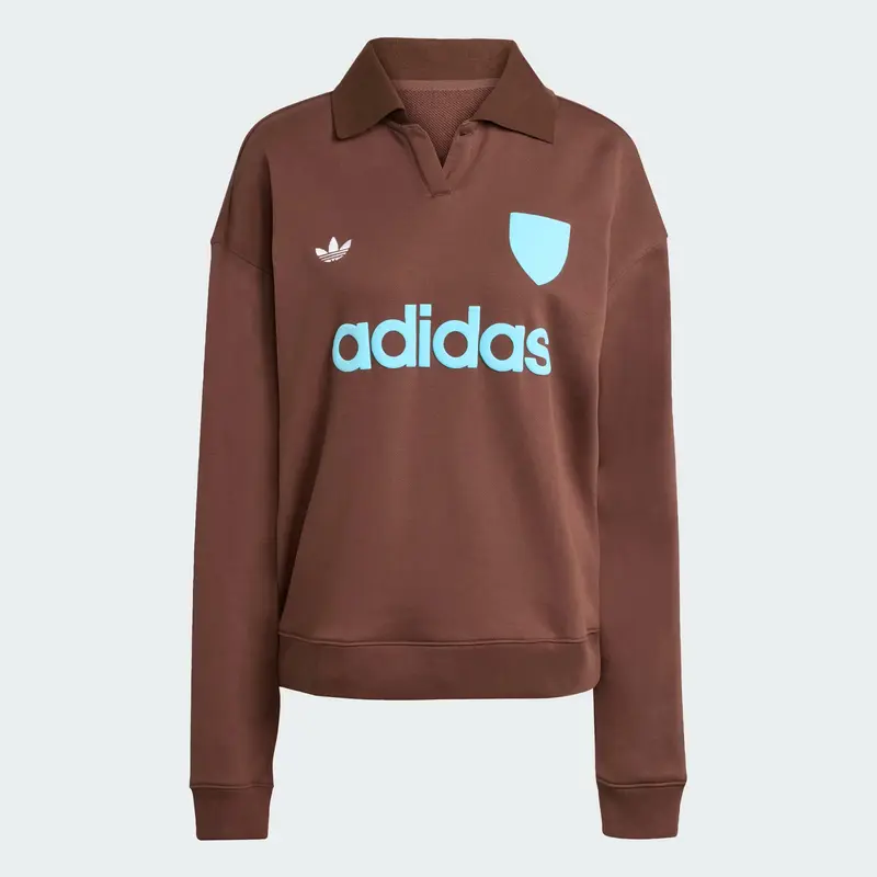 FELPA ADIDAS ORIGINALS "FOOTIE SWEAT" POLO BROWN
