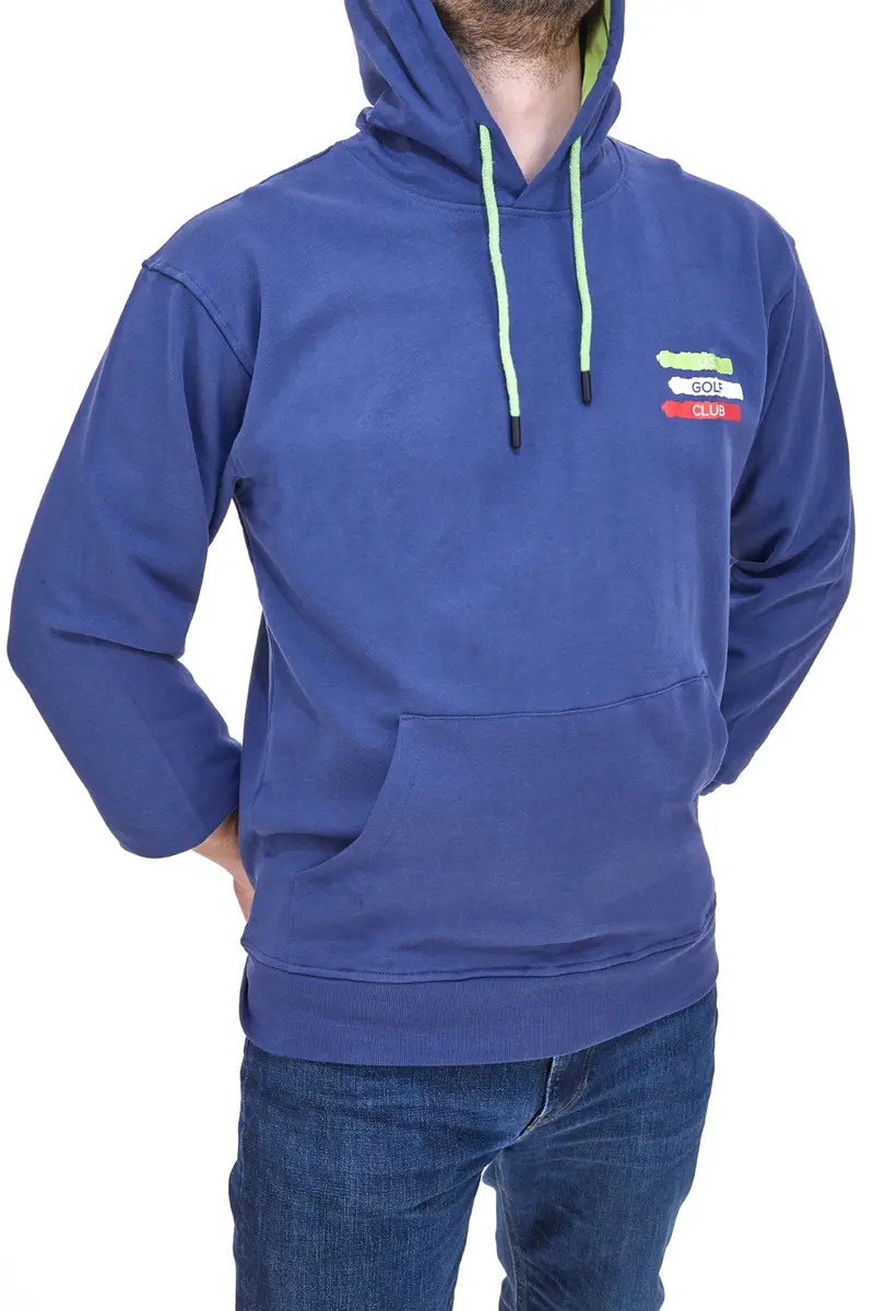 Felpa con Cappuccio Blu Us Golf Club 1255