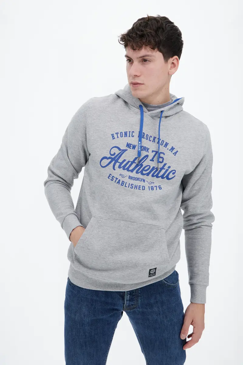 Felpa con cappuccio Etonic M2001 Grigia