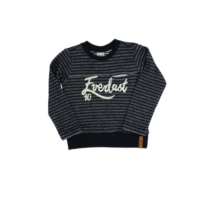 Felpa da bambino Everlast blu a righe