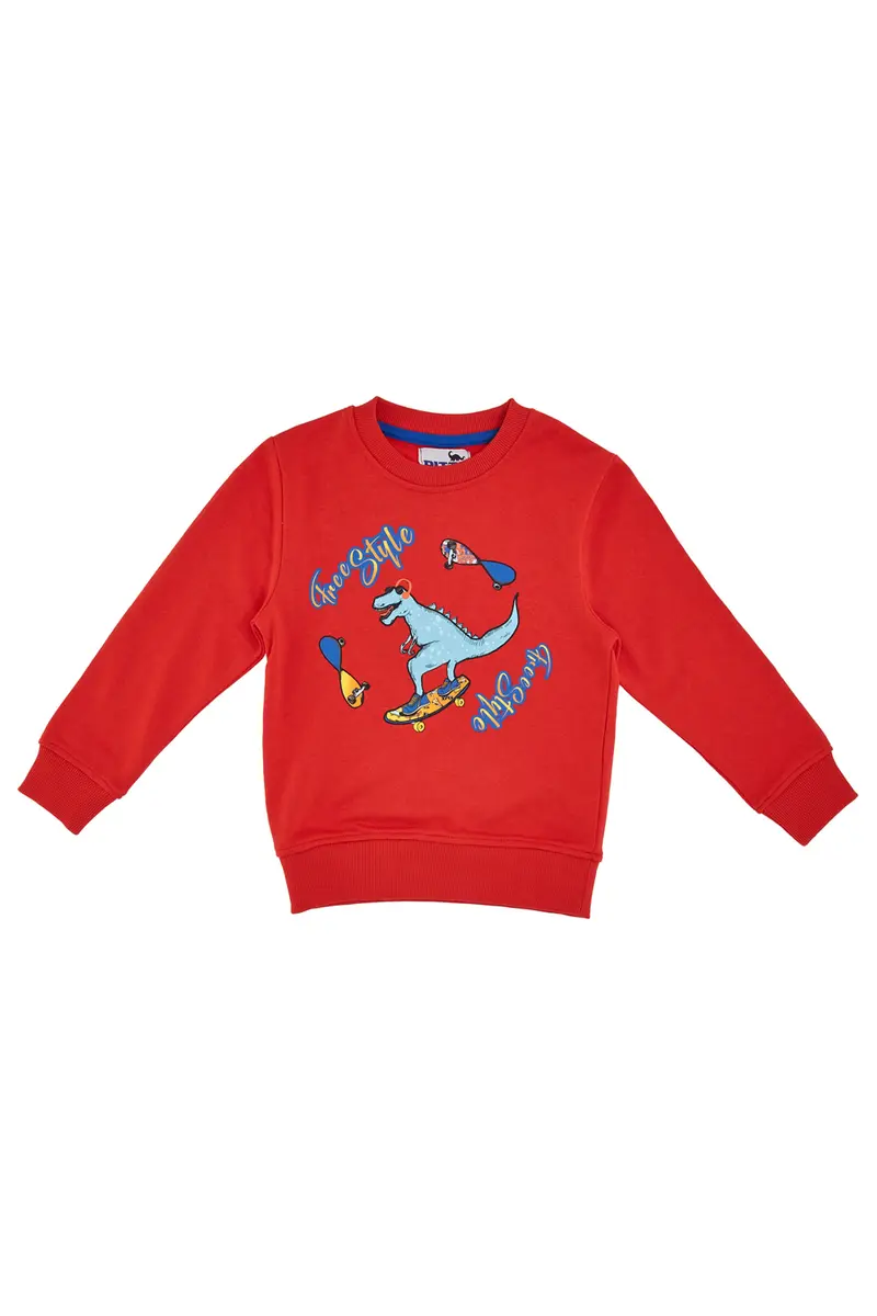 Felpa Garzata Pitt Kids 03086 Rossa
