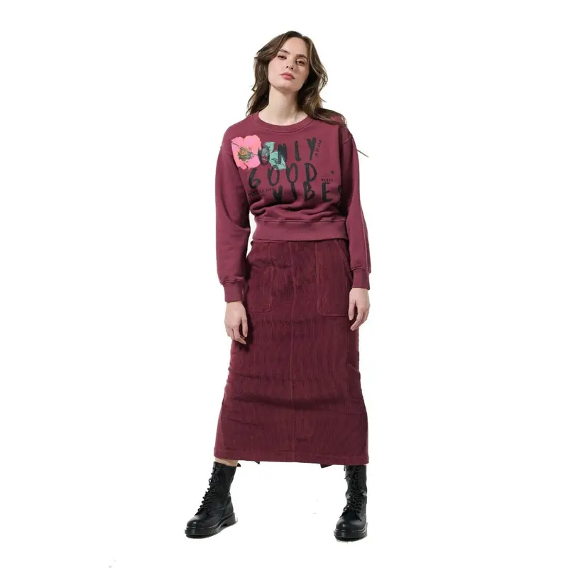 Felpa girocollo da donna Deha