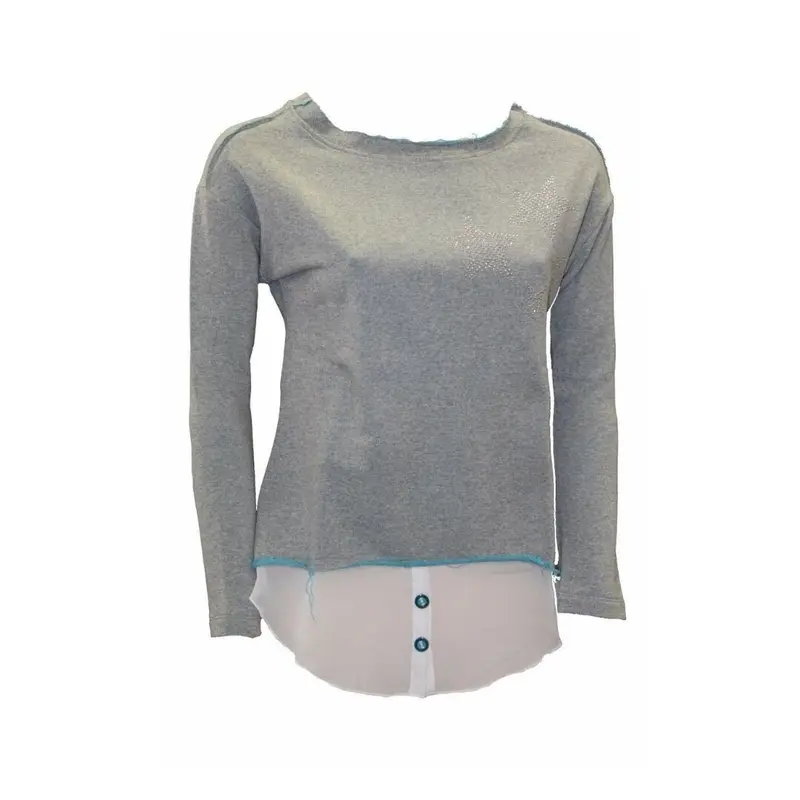 Felpa girocollo da donna Forza 9 colore grigio